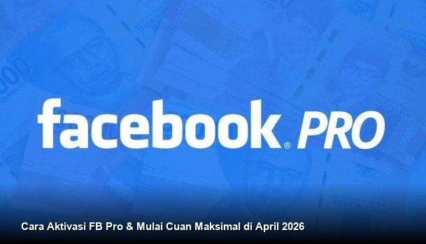 Ilustrasi tampilan dasbor Facebook Professional Mode di smartphone yang menampilkan grafik pertumbuhan *followers* dan notifikasi potensi pembayaran dari iklan.