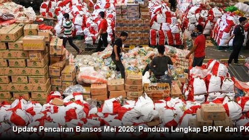 INFO RESMI KEMENSOS - Tampilan hasil pengecekan status penerima bansos pada laman resmi Kemensos melalui perangkat ponsel pintar.