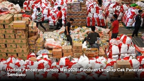 INFO RESMI KEMENSOS - Tampilan layar ponsel menunjukkan proses verifikasi data penerima bantuan sosial melalui laman resmi Kemensos.