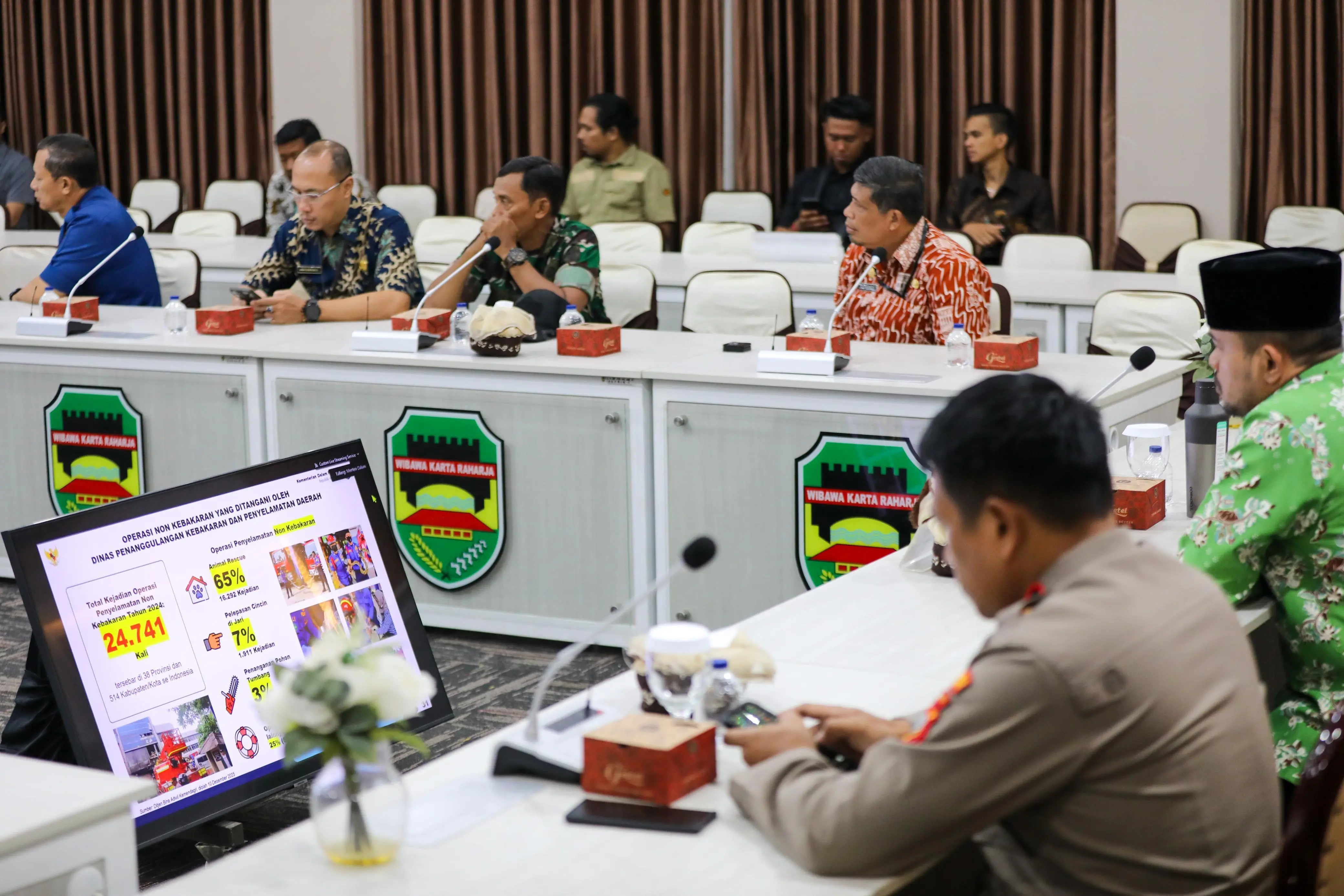 Bersama Kemendagri, Pemda dan Forkopimda Purwakarta Ikuti Rakor Antisipasi Natal 2025 dan Tahun Baru 2026 