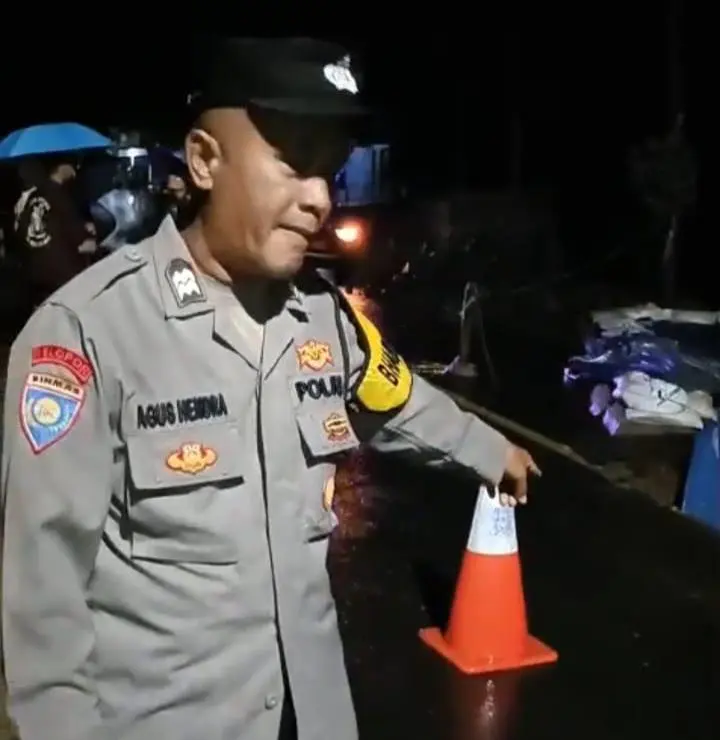 Jembatan Cikaleho Amblas Lagi, Jalur Kawali-Ciamis Ditutup Total