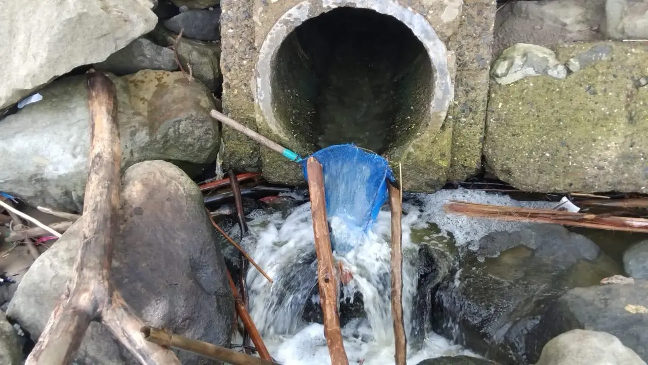 Cairan Hijau Menyengat Tembus ke Laut, Ada Apa?