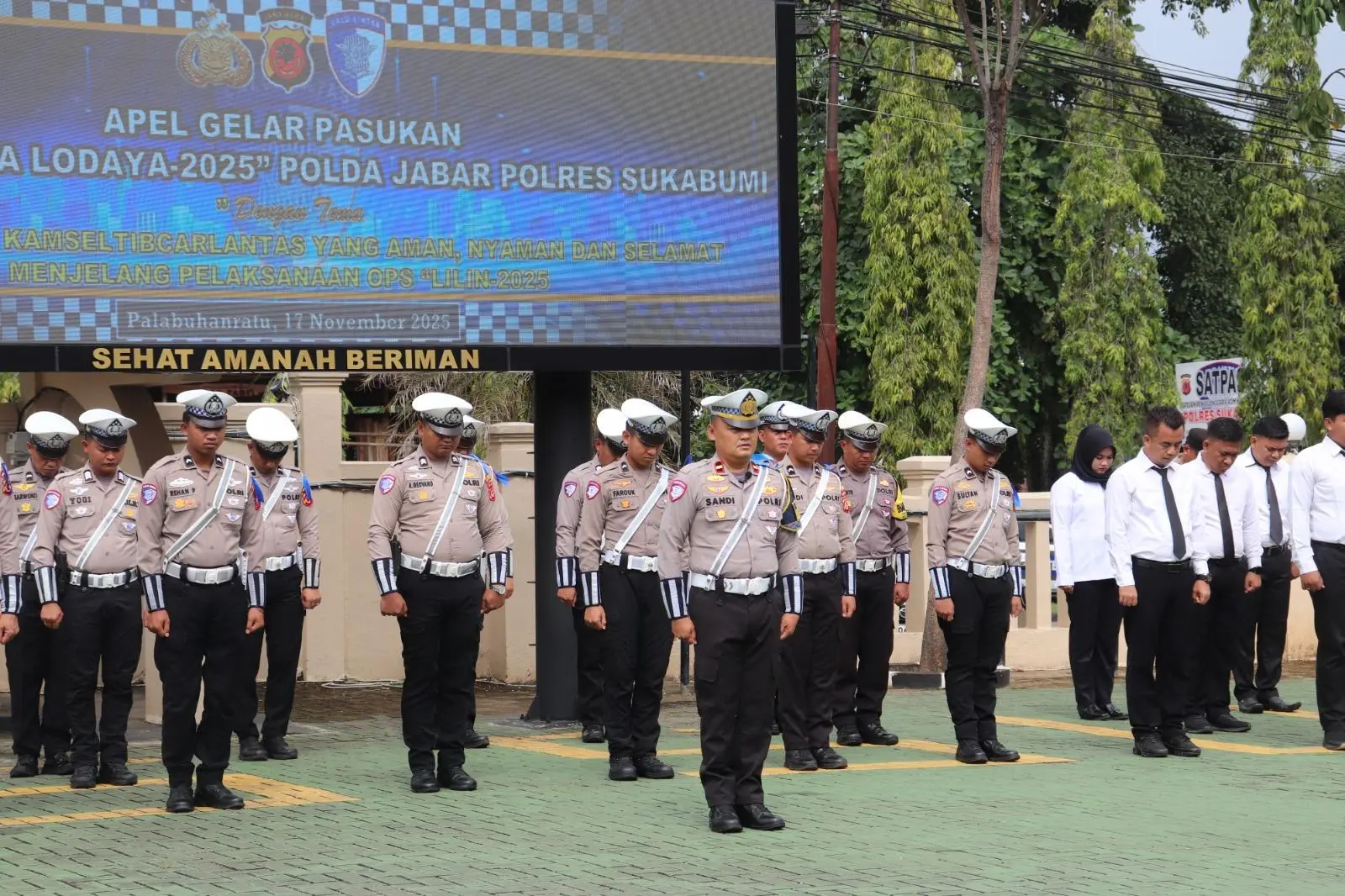 Operasi Zebra Lodaya 2025 Resmi Bergulir, Polres Sukabumi Sorot Pelanggaran Prioritas