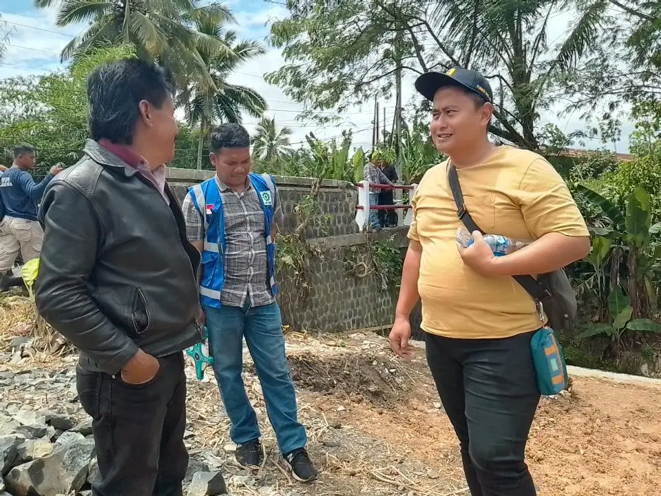 Esda Permana Lukman; Kepala UPT Irigasi Kelas A Wilayah V Jasinga Monitoring Intrafruktur TPT Pasir Ciung 