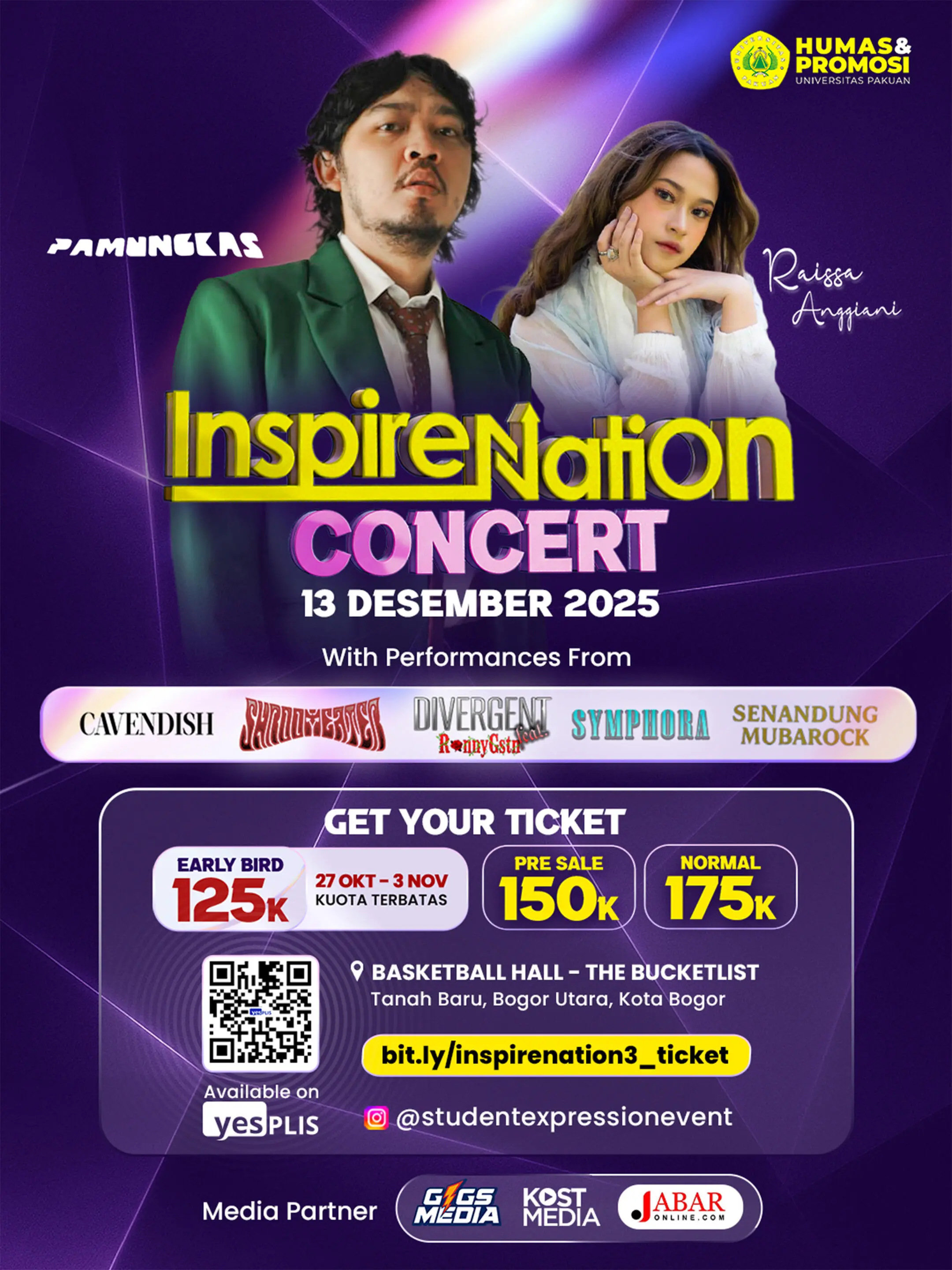 Pamungkas Meriahkan InspireNation Concert 2025, Senandung Mubarock Hadirkan Nuansa “Syahdu Ceria”