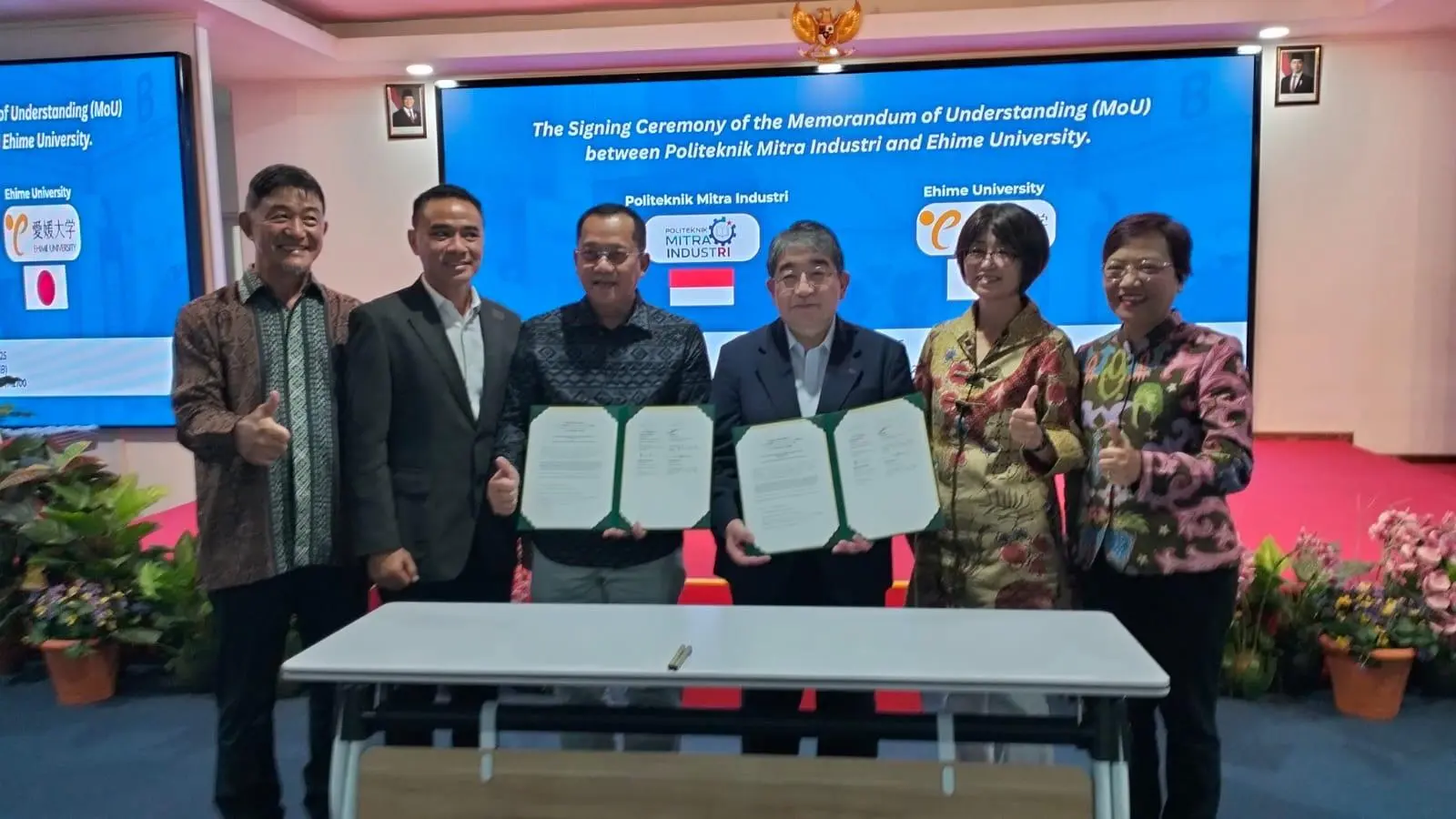 Perkuat Pendidikan Vokasi Berstandar Global, Politeknik Mitra Industri Gandeng Ehime University Jepang