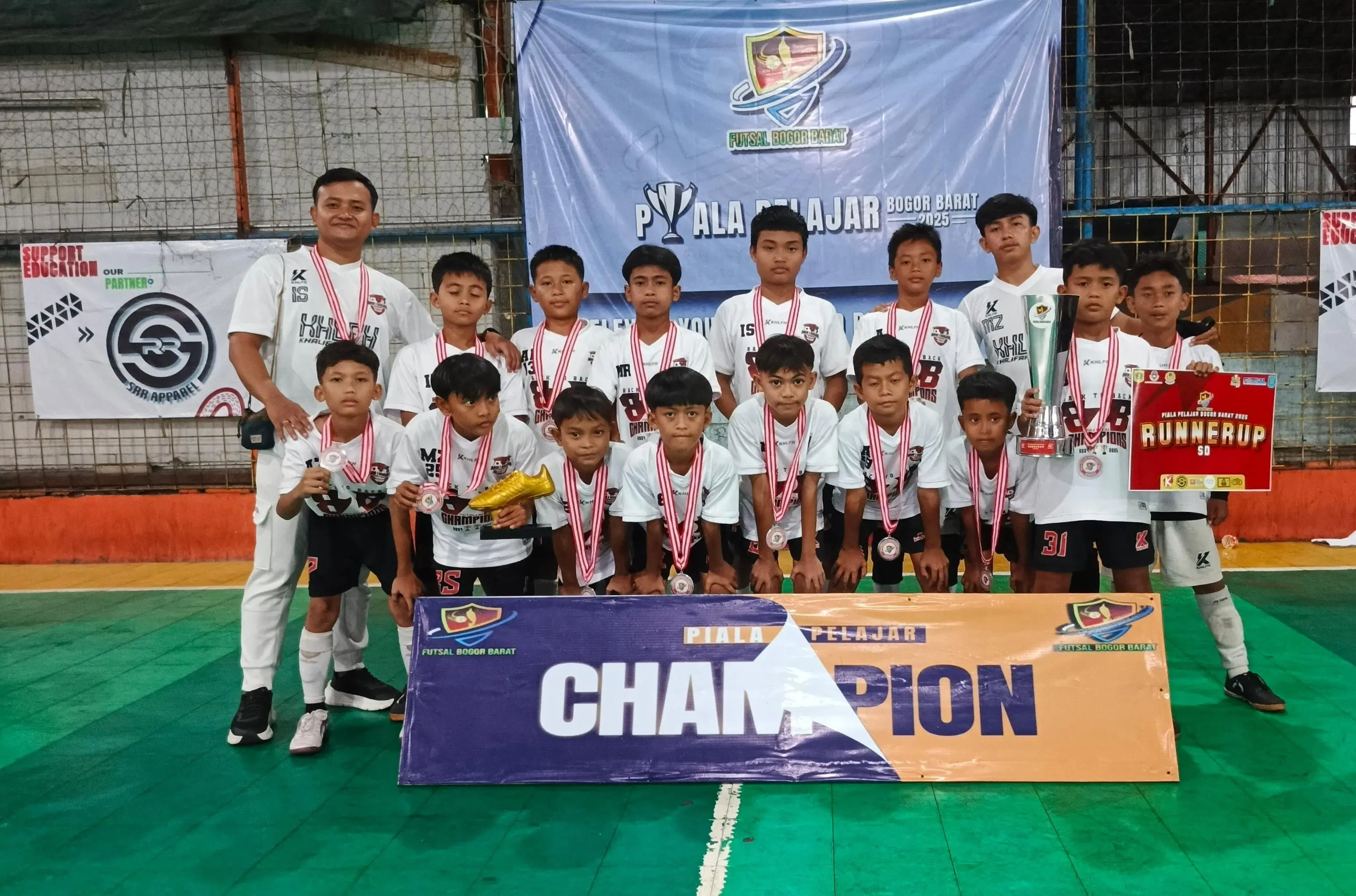 MIN 1 Bogor Pertahankan Finalis Turnamen Futsal Piala Pelajar Bogor Barat 