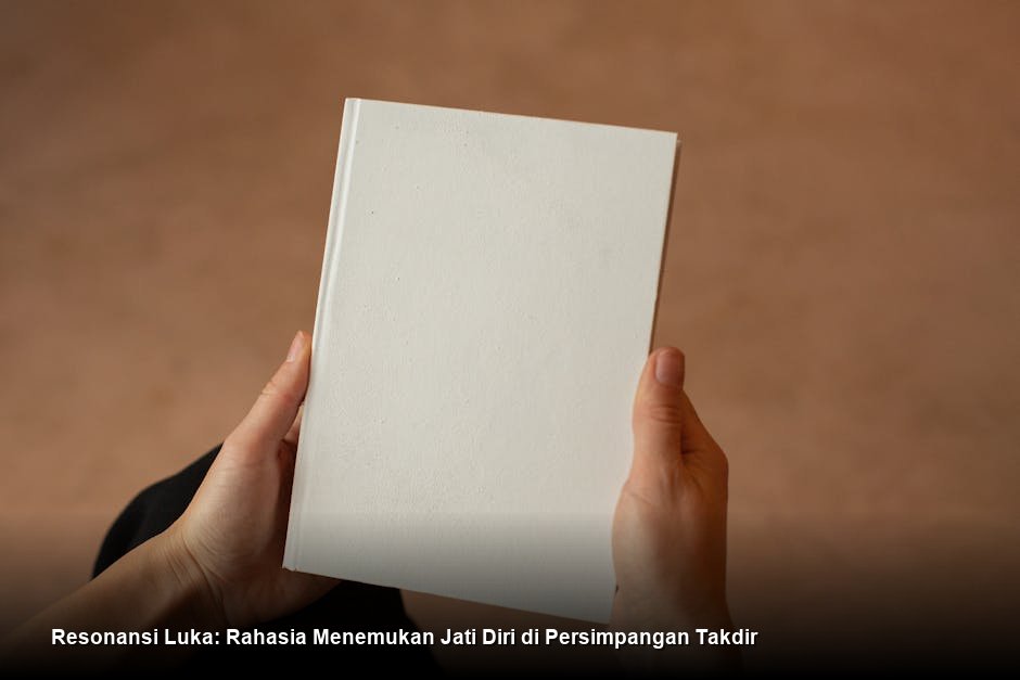Seorang pemuda berdiri di tepi tebing menatap matahari terbenam dengan ekspresi tenang namun tangguh, melambangkan kekuatan baru.