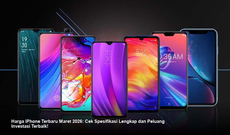 Tampilan elegan iPhone 17 Pro Max dengan warna Titanium baru, diposisikan di atas meja kaca reflektif dalam pencahayaan studio yang dramatis.