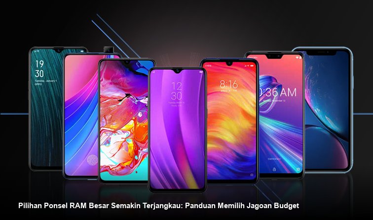 Tampilan visualisasi tiga ponsel pintar modern yang disusun berjejer di atas meja, menonjolkan desain bodi yang ramping.