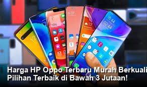 Tampilan elegan dari smartphone Oppo terbaru berwarna biru metalik yang diletakkan di atas meja kayu dengan pencahayaan studio yang profesional.