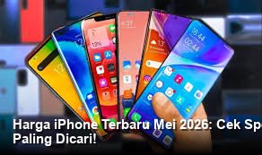 Tampilan elegan iPhone terbaru dengan bingkai titanium ramping diletakkan di atas meja studio minimalis dengan pencahayaan dramatis.