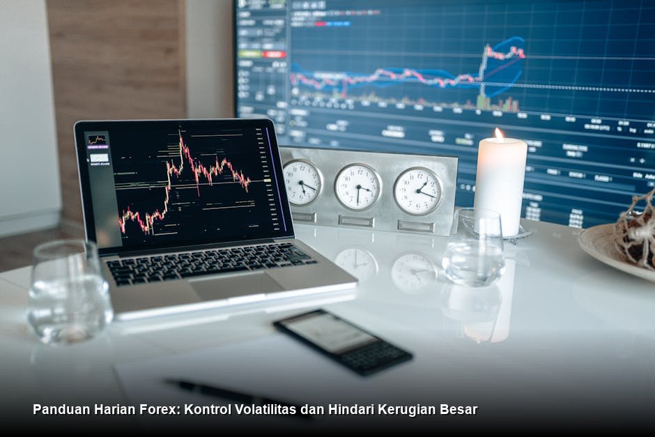 Tampilan chart candlestick pasangan mata uang utama di platform trading profesional dengan overlay indikator Moving Average dan RSI yang terkonfigurasi.